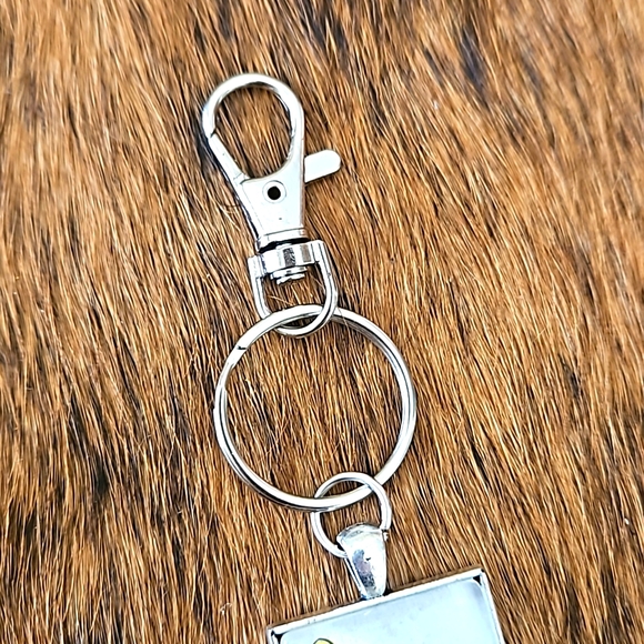 1970s Richard Scarry book page keyring racer mouse upcycled page ooak - Picture 3 of 5